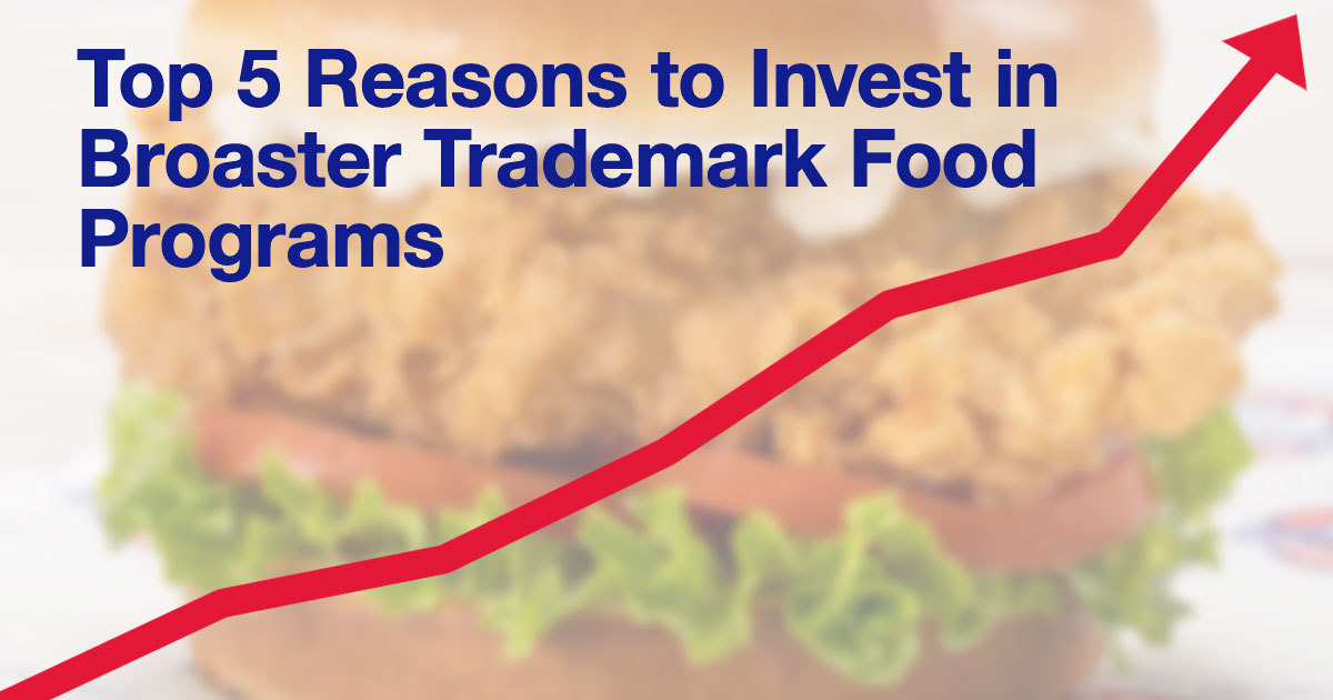 Top 5 reasons to invest in a trademark food program