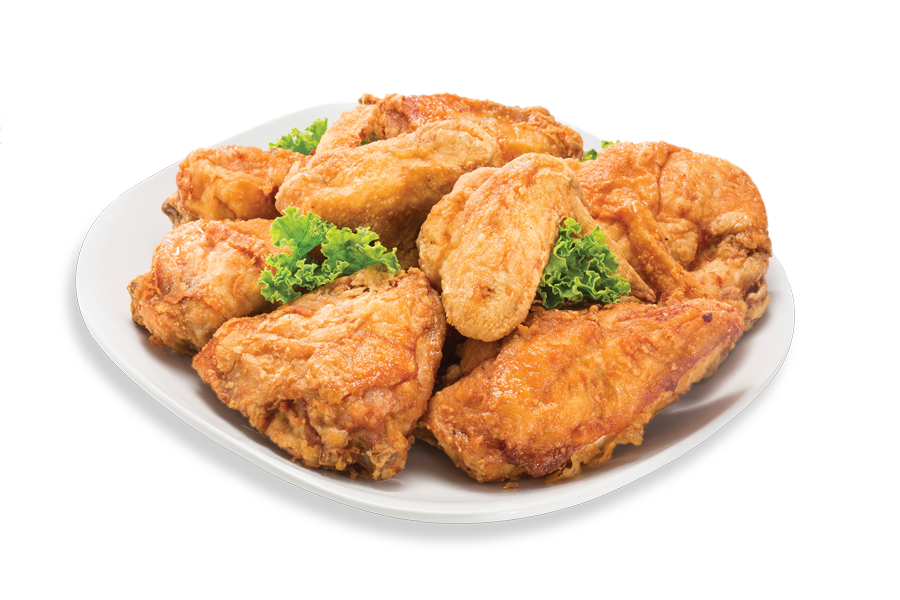 Genuine Broaster chicken 8 piece on a plate