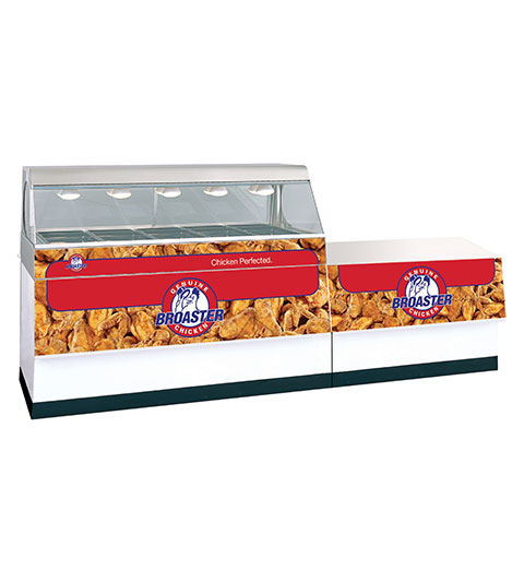Broaster Perfect Hold Deli Case with 4' Module